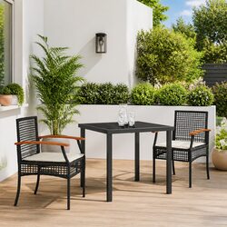 Versatile and Comfortable 3-Piece Garden Dining Set