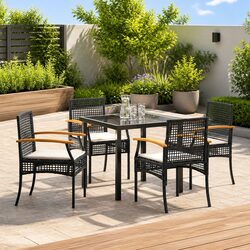Warm and Welcoming 5-Piece Outdoor Dining Set