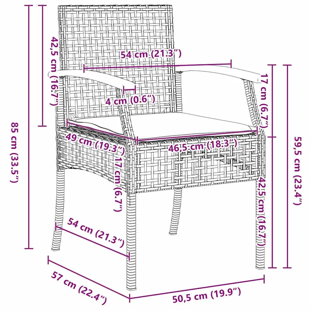 Outdoor Dining Furniture Set 5 Piece Rattan Chairs Glass Top Table Black