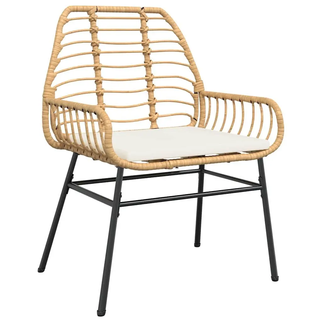 Brown Poly Rattan Garden Dining Set