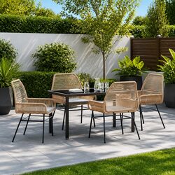 Comfortable and Reliable 5 Piece Garden Dining Set