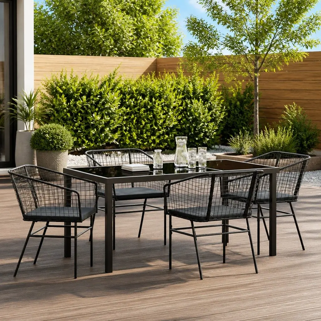 5-Piece Outdoor Dining Set for Gardens