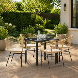 Durable 5 Piece Dining Set for the Outdoors