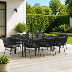 Comfortable and Functional 9-Piece Garden Dining Set