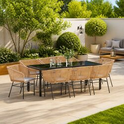 Reassuring Quality: 9-Piece Garden Dining Set