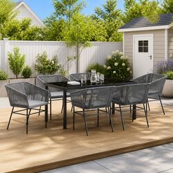 Comfort and Value: 7-Piece Garden Dining Set