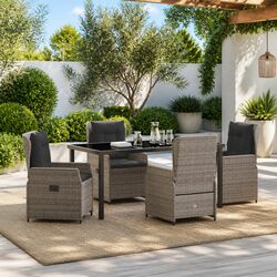 Versatile and Functional Grey Outdoor Dining Set