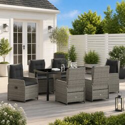 Comfortable 7-Piece Dining Set for Outdoor Spaces