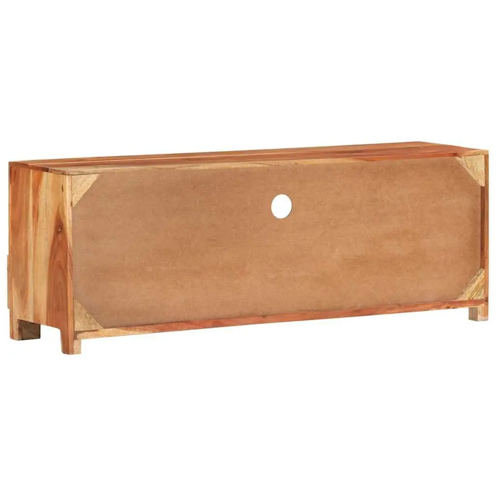 TV Cabinet Media Storage Unit 110x30x40 cm Solid Wood Acacia Brown