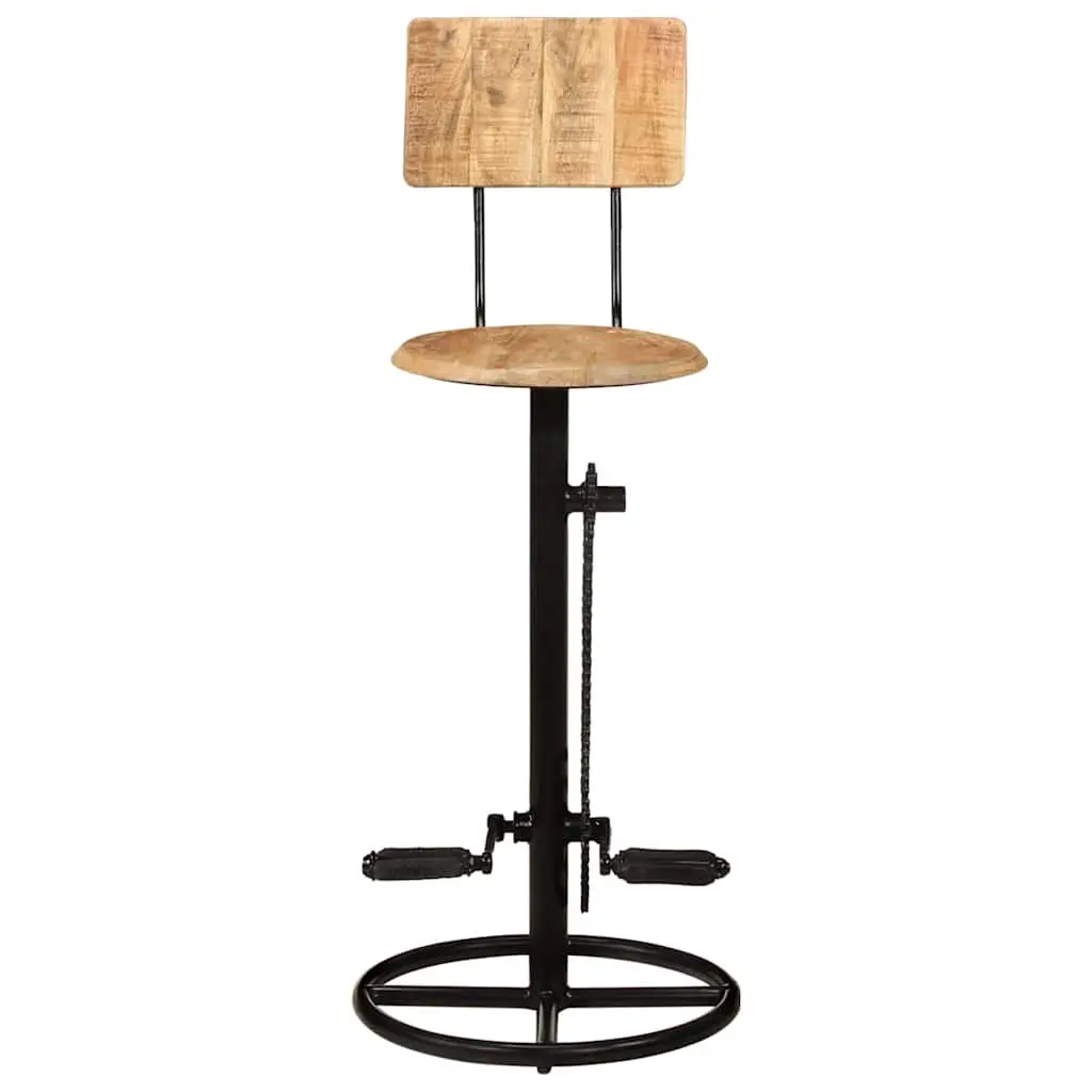 Bar Stools 2 pcs in Solid Wood for Comfort