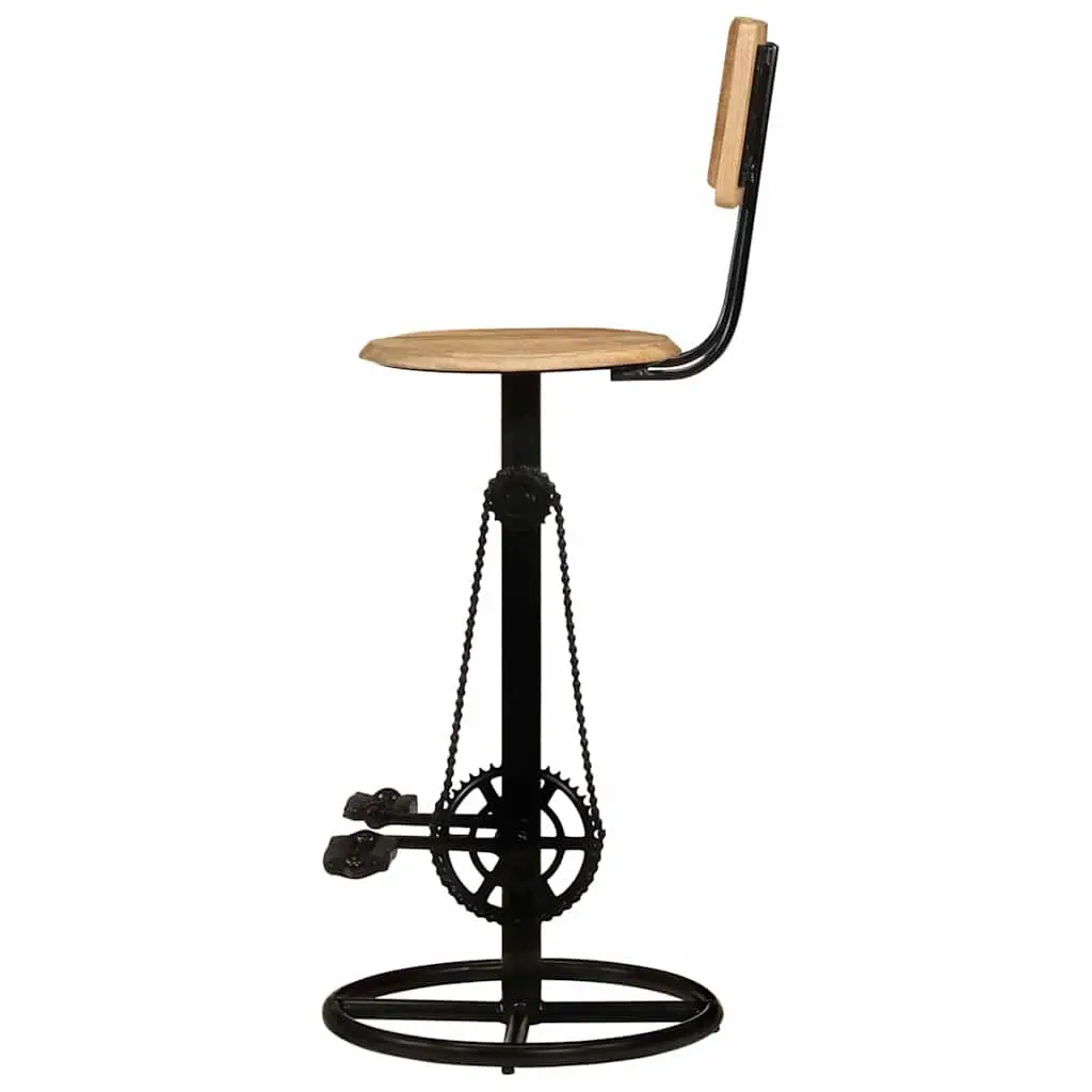 Bar Stools 2 pcs in Solid Wood for Comfort