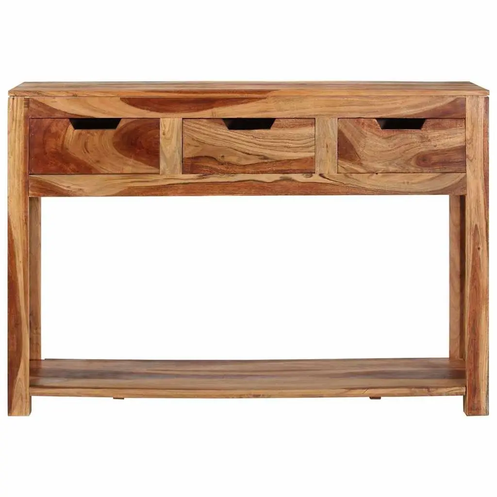 Wooden Console Table Side Hallway End Table 110x35x75 cm Brown