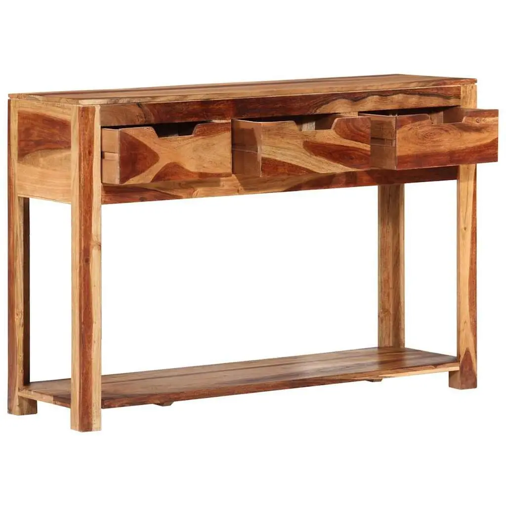 Wooden Console Table Side Hallway End Table 110x35x75 cm Brown
