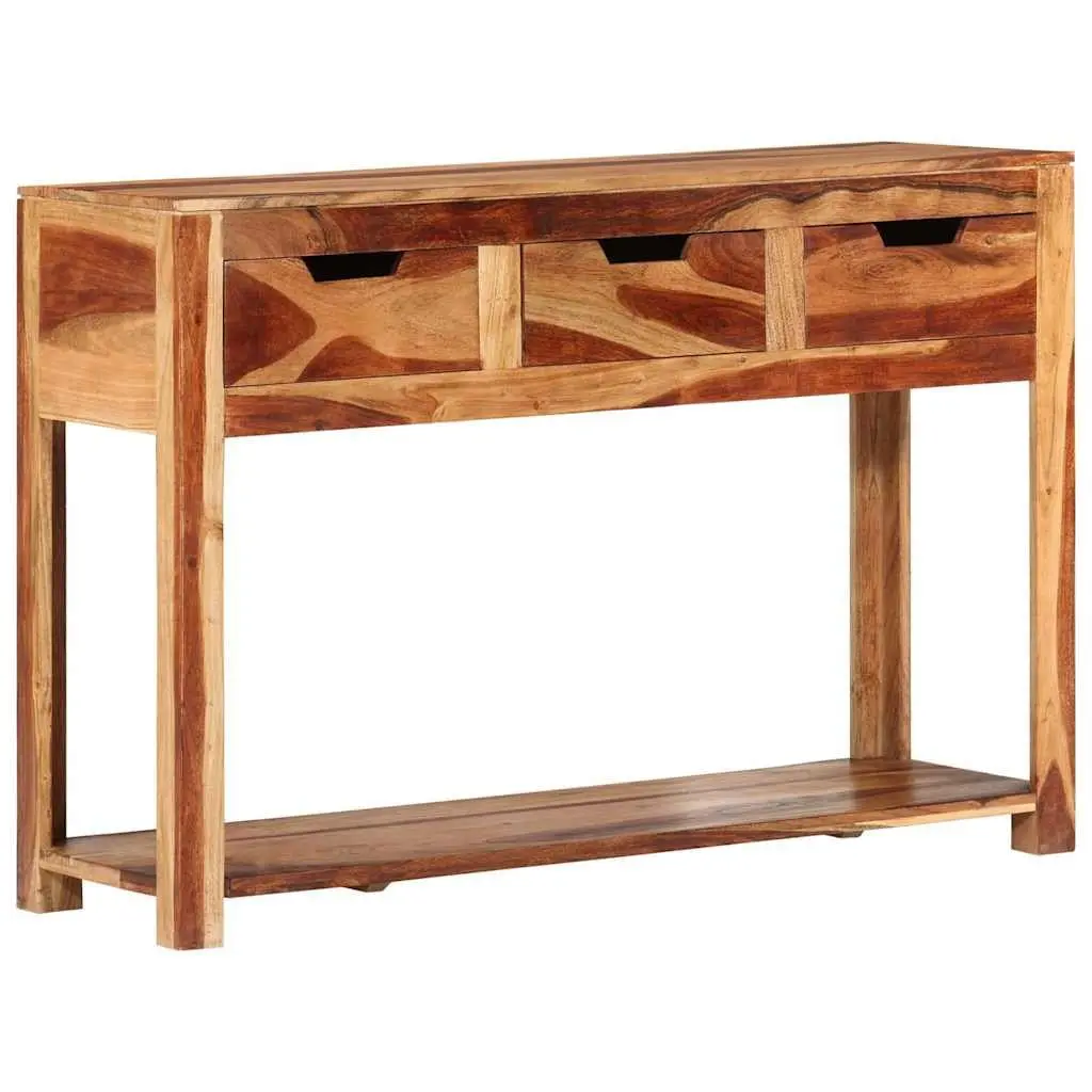 Wooden Console Table Side Hallway End Table 110x35x75 cm Brown