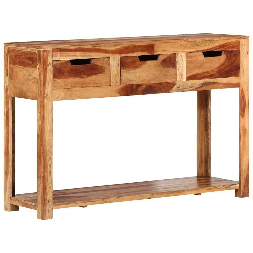 Wooden Console Table Side Hallway End Table 110x35x75 cm Brown