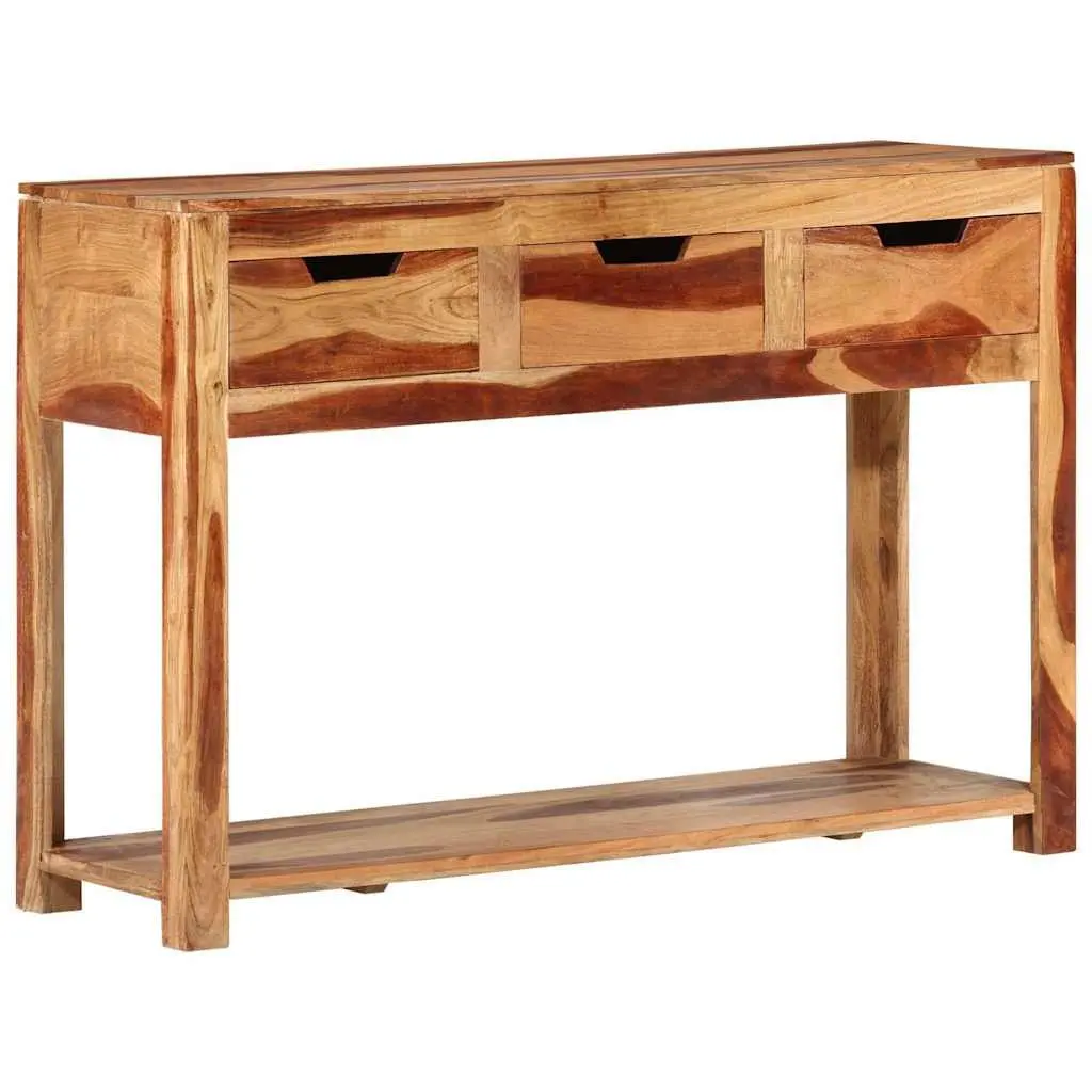 Wooden Console Table Side Hallway End Table 110x35x75 cm Brown