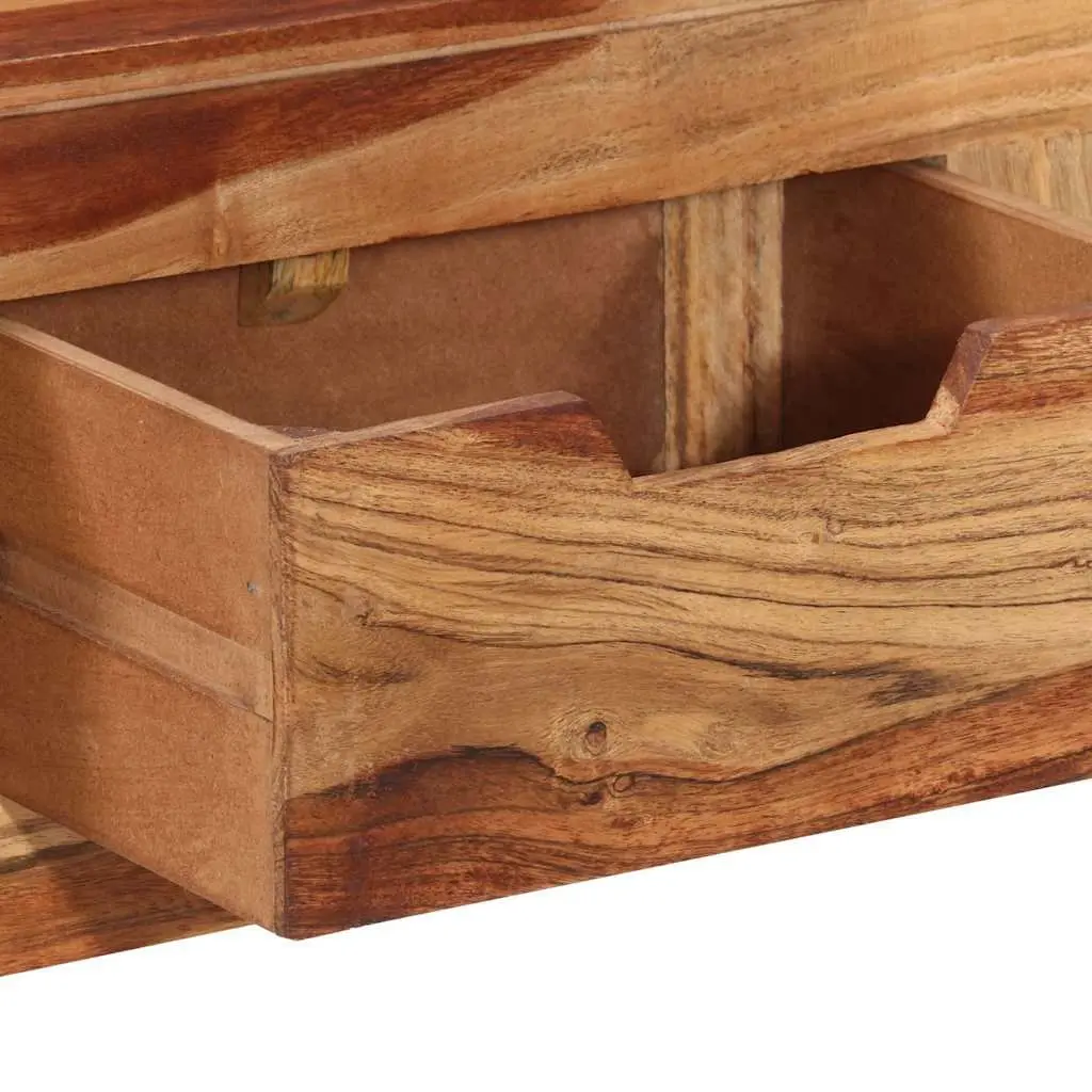 Wooden Console Table Side Hallway End Table 110x35x75 cm Brown