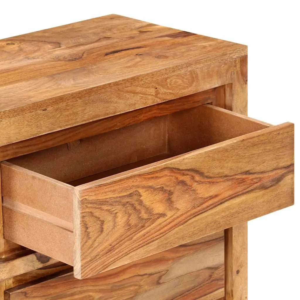 Drawer Cabinet Storage Chest 60x33x75 cm Solid Wood Acacia 3 Drawers Brown