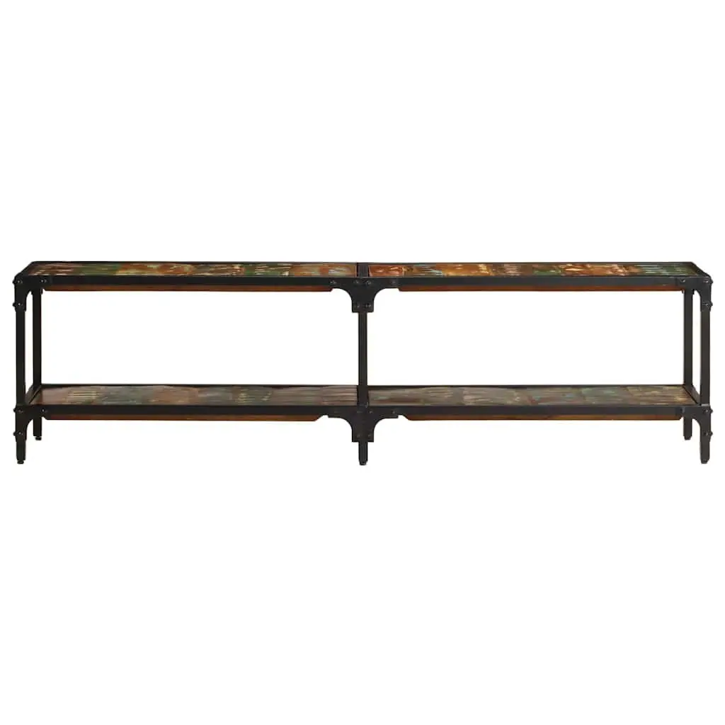 TV Cabinet Vintage Antique Style 150x30x41 cm Solid Reclaimed Wood Multicolour