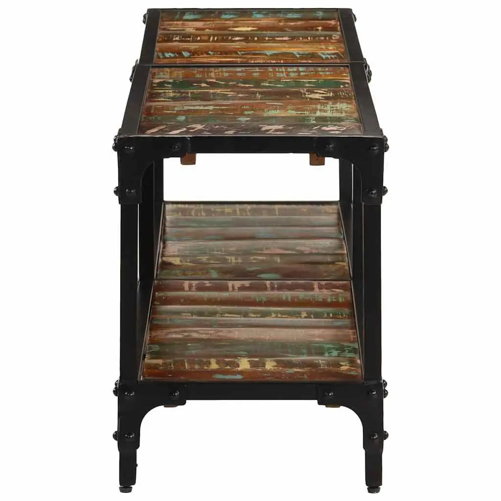 TV Cabinet Vintage Antique Style 150x30x41 cm Solid Reclaimed Wood Multicolour