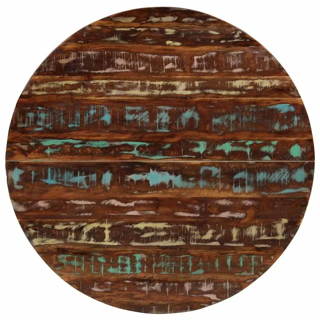 Dining Table Vintage Style 110x75 cm Solid Reclaimed Wood Multicolour