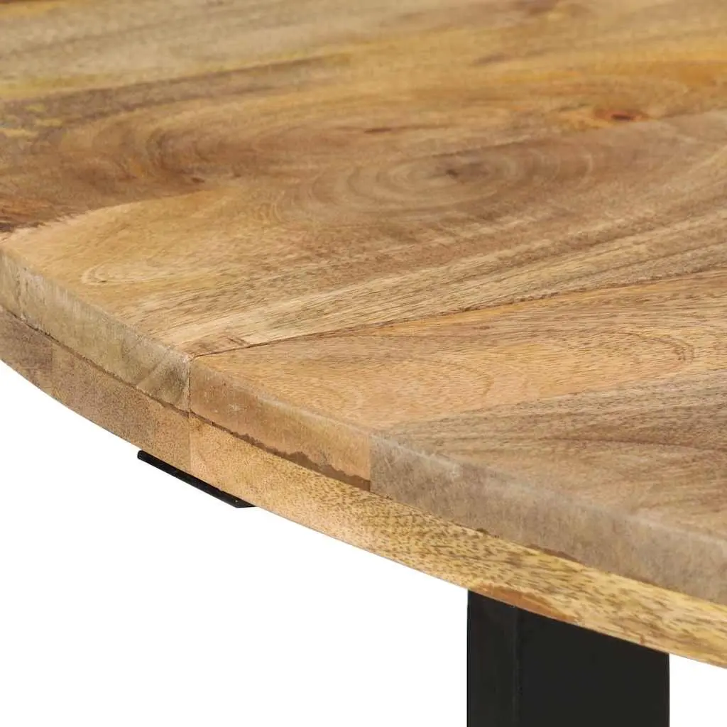 Dining Table Solid Mango Wood 110x75 cm Brown Kitchen Room Furniture Sturdy