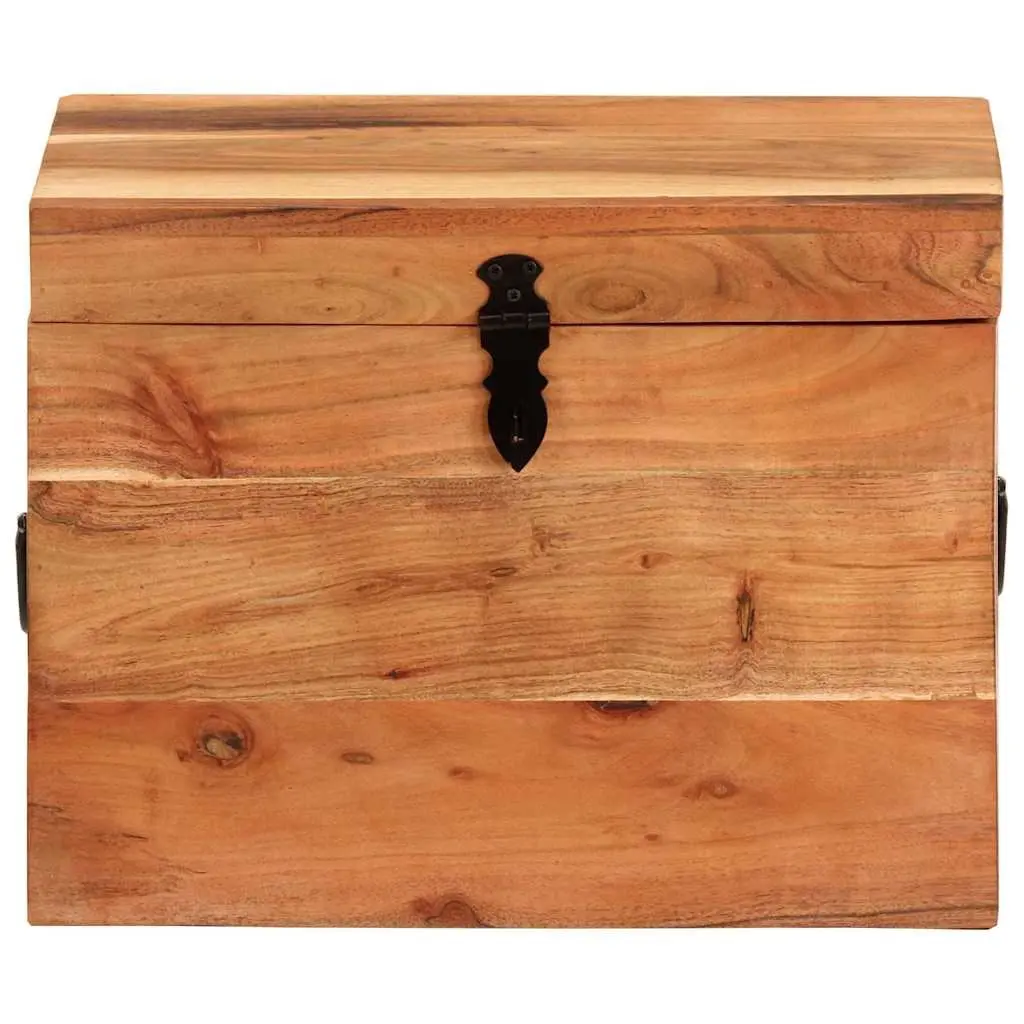 Storage Chest Solid Wood Acacia 39x28x31cm Brown