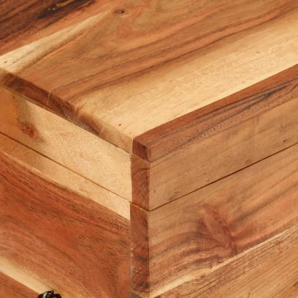 Storage Chest Solid Wood Acacia 39x28x31cm Brown