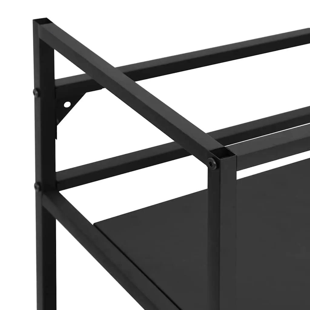 Black Bathroom Frame with Storage Benefits