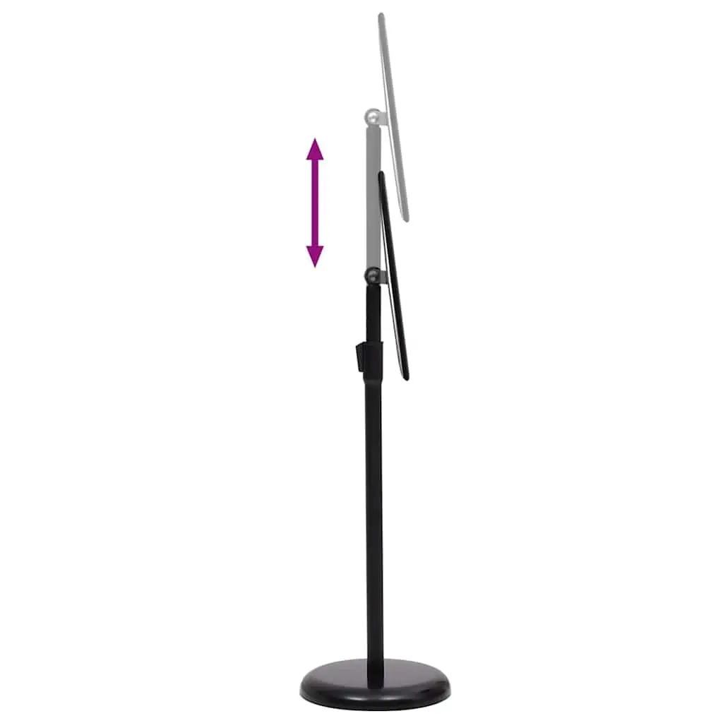 Poster Stand Height-Adjustable Rotatable 32.7 x 24 x 108 cm Black 2 Piece
