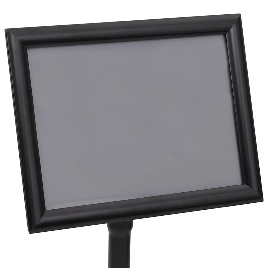 Poster Stand Height-Adjustable Rotatable 32.7 x 24 x 108 cm Black 2 Piece