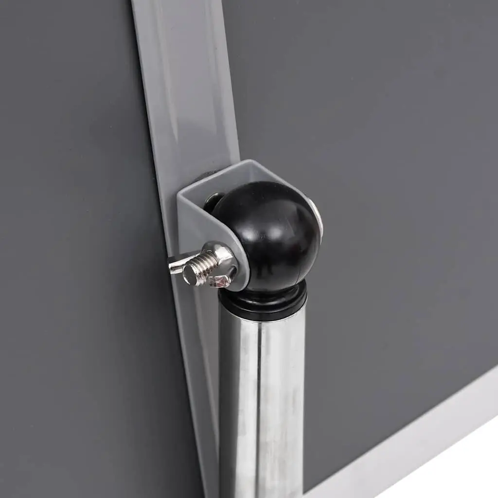 Poster Stand Height Adjustable Rotatable Display Aluminum Frame Silver 2 Pack