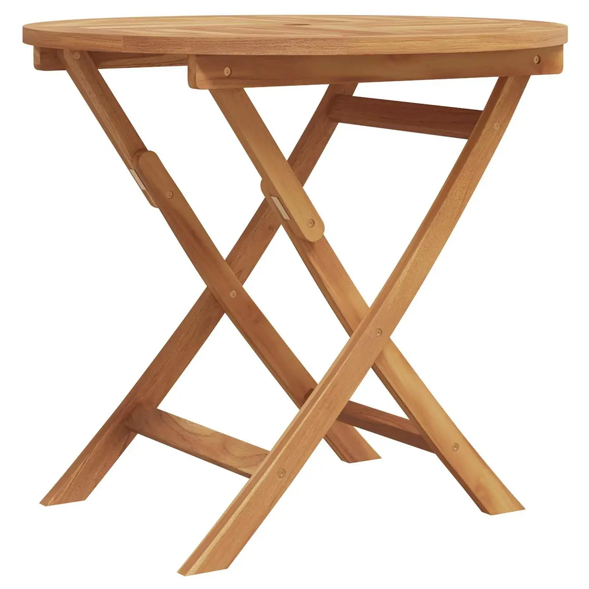 Garden Dining Set Outdoor Furniture 3 Pieces Brown Solid Acacia Wood Table and Chairs