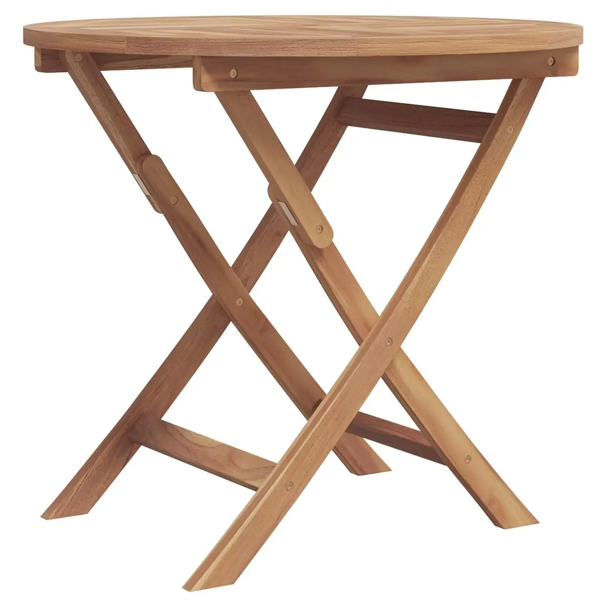 Garden Dining Set 3 pcs Outdoor Table Chairs Armrest Brown Acacia Wood