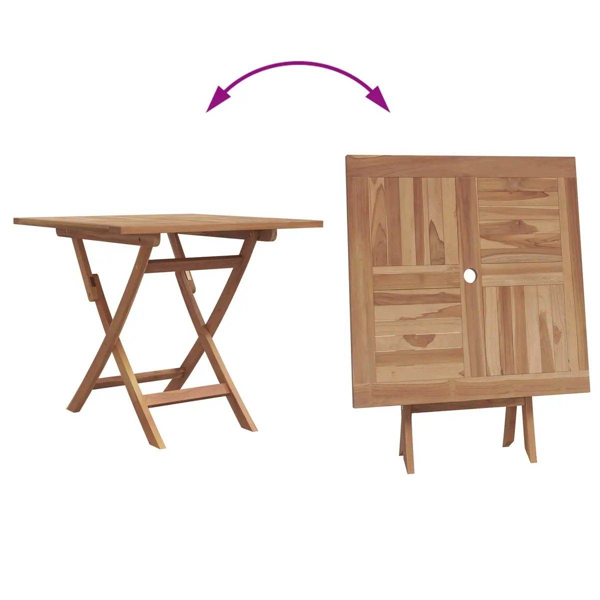 Garden Dining Set 3 Pieces Outdoor Furniture Brown Solid Acacia Wood Table and Chairs