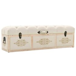 Practical Cream Storage Bench for Everyday Needs