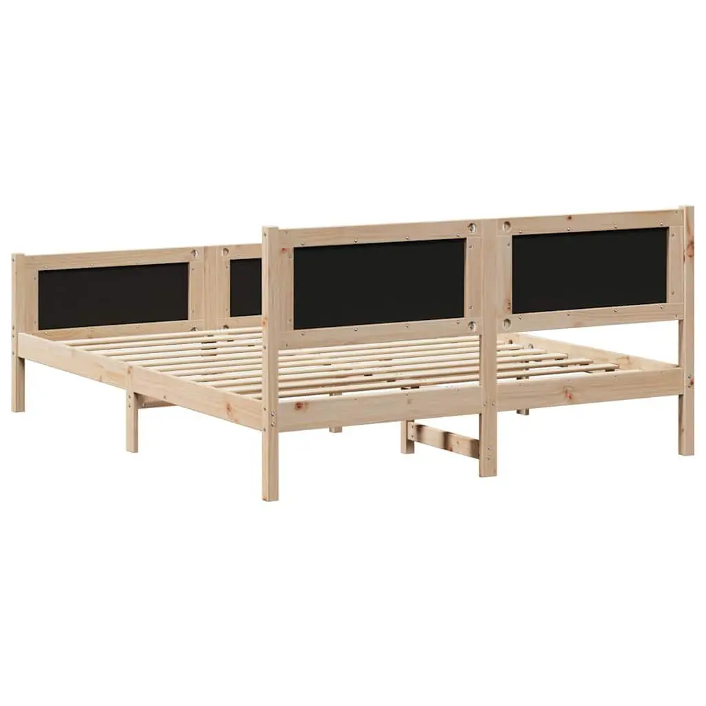 Solid Pine Wood Bed Frame 150x200cm
