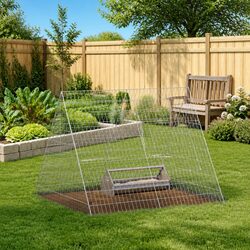 Reliable Chicken Cage 110x100x85cm for Outdoor Use