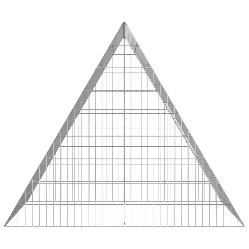 Chicken Cage Outdoor Poultry Coop 110x100x85cm Silver Galvanised Steel