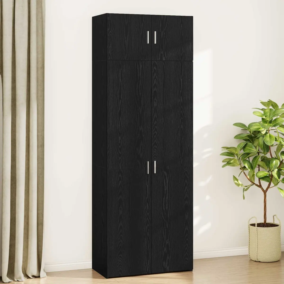 Storage Cabinet 3 Piece Set Black Modern Furniture Buffet Sideboard Bedroom