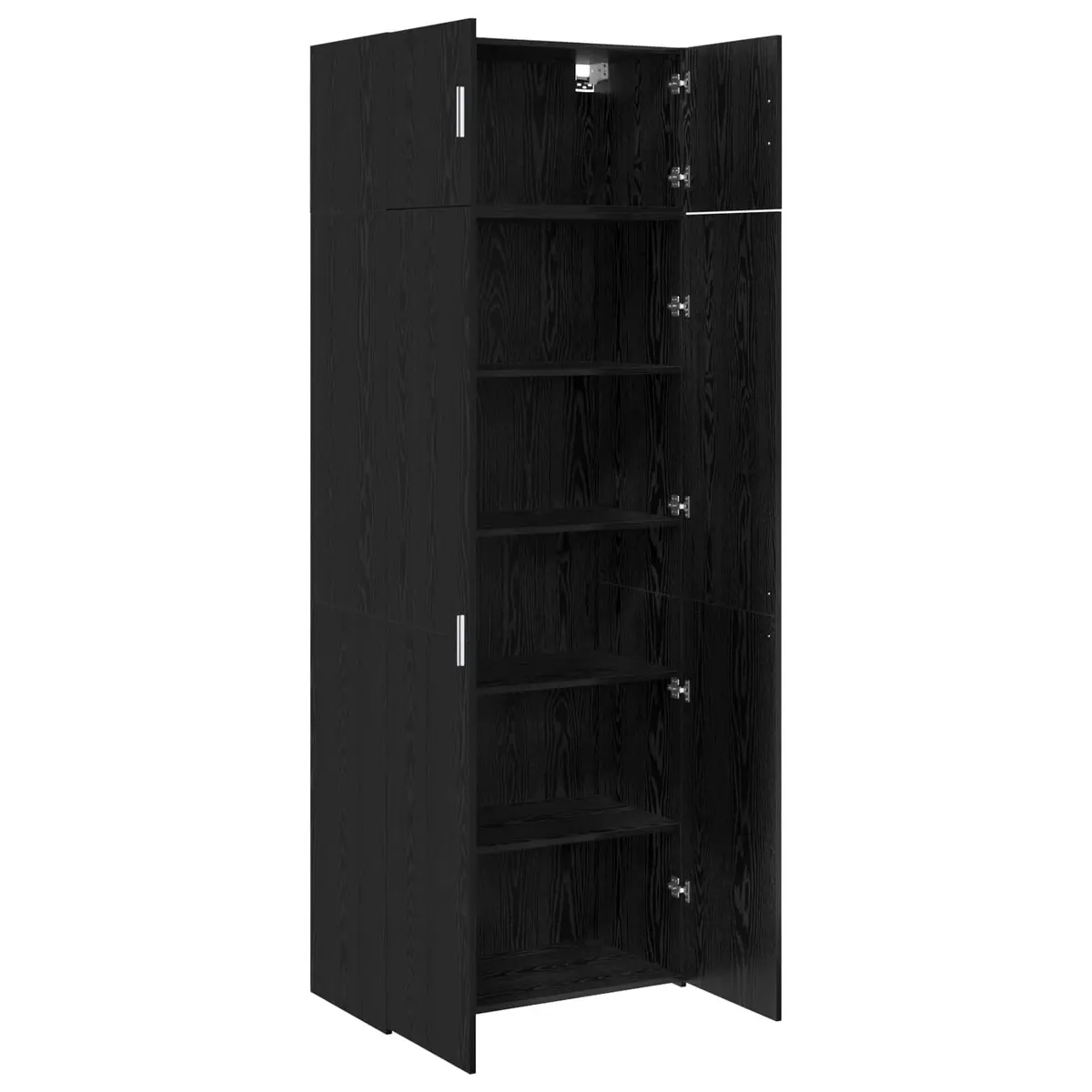 Storage Cabinet 3 Piece Set Black Modern Furniture Buffet Sideboard Bedroom