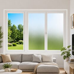 Self-adhesive Frosted Window Film 90 x 500 cm Privacy Glass Decor Indoor