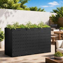 Reliable Storage for Wheelie Bins with Planter Feature