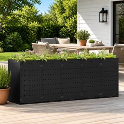 Value-Driven 5 Bin Wheelie Bin Storage Solution in Black