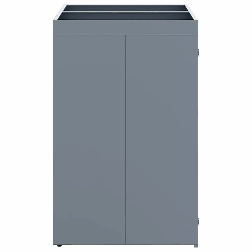 Wheelie Bin Storage Unit for 2 Bins Light Grey Outdoor Waste Container