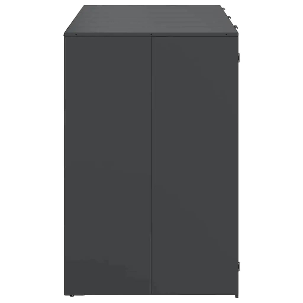 Wheelie Bin Storage Shed Outdoor Waste Container Enclosure for 3 Bins Anthracite