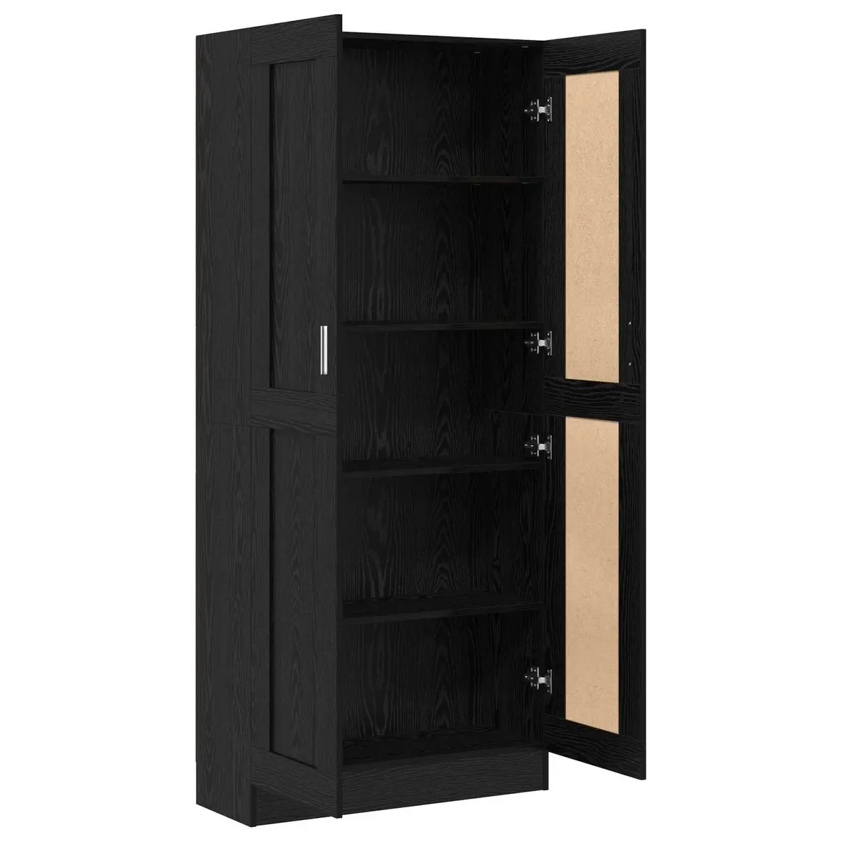 Black Oak Book Cabinet