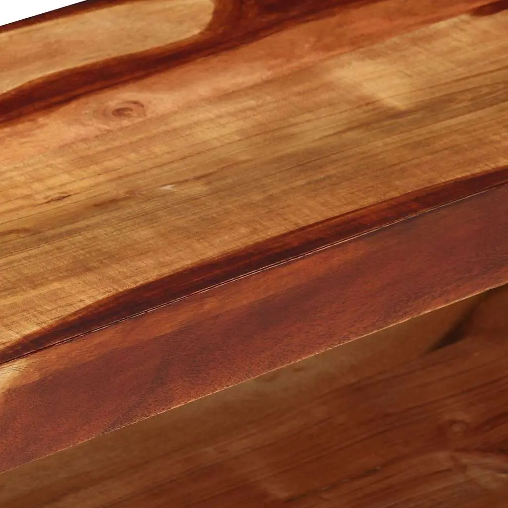 Brown Acacia TV Cabinet 110cm with Drawers