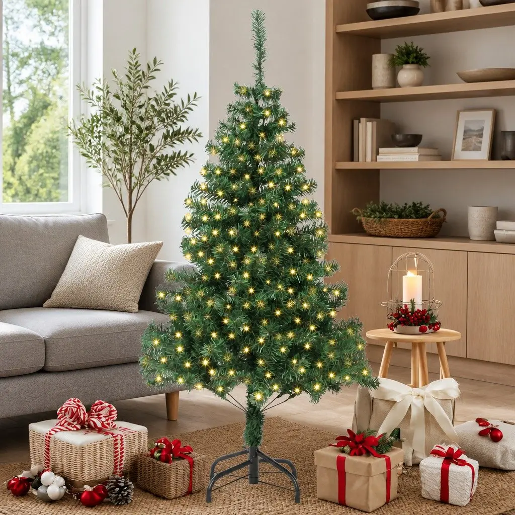 180cm Green Christmas Tree with LED Lights