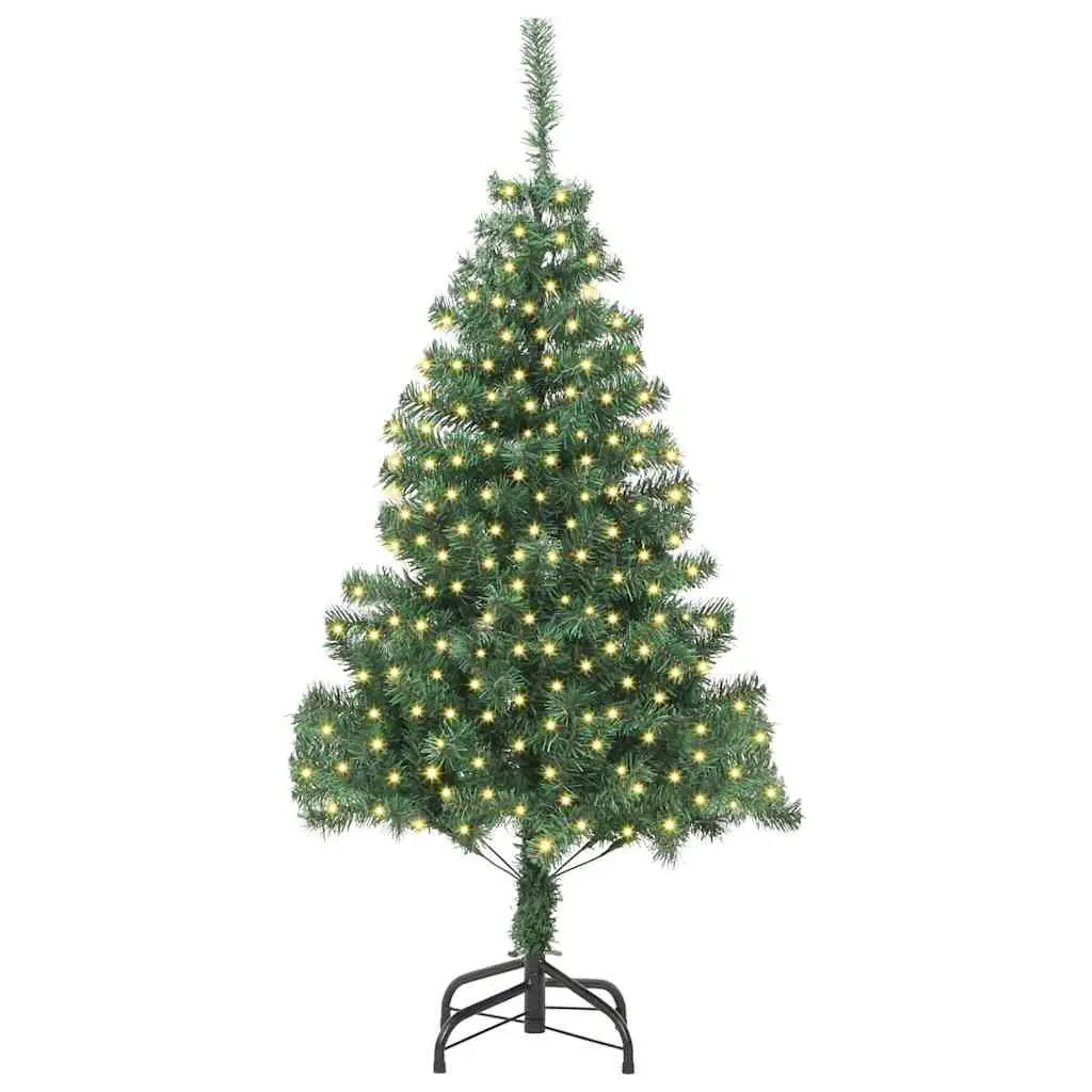 Artificial Christmas Tree 180cm Green PVC Cone Shape LED Lights Indoor Outdoor